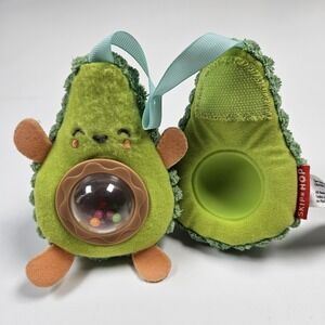 Skip Hop Farmstand Stroller Plush Baby Infant Avocado Toy Sensory Developmental